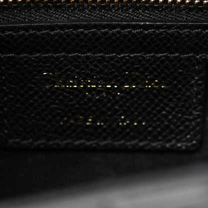 Christian Dior Grained Calfskin Saddle Bag Black 6 of 10