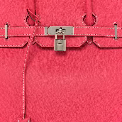 Hermes Epsom Candy Birkin 35 Rose Tyrien Rubis 8 of 12