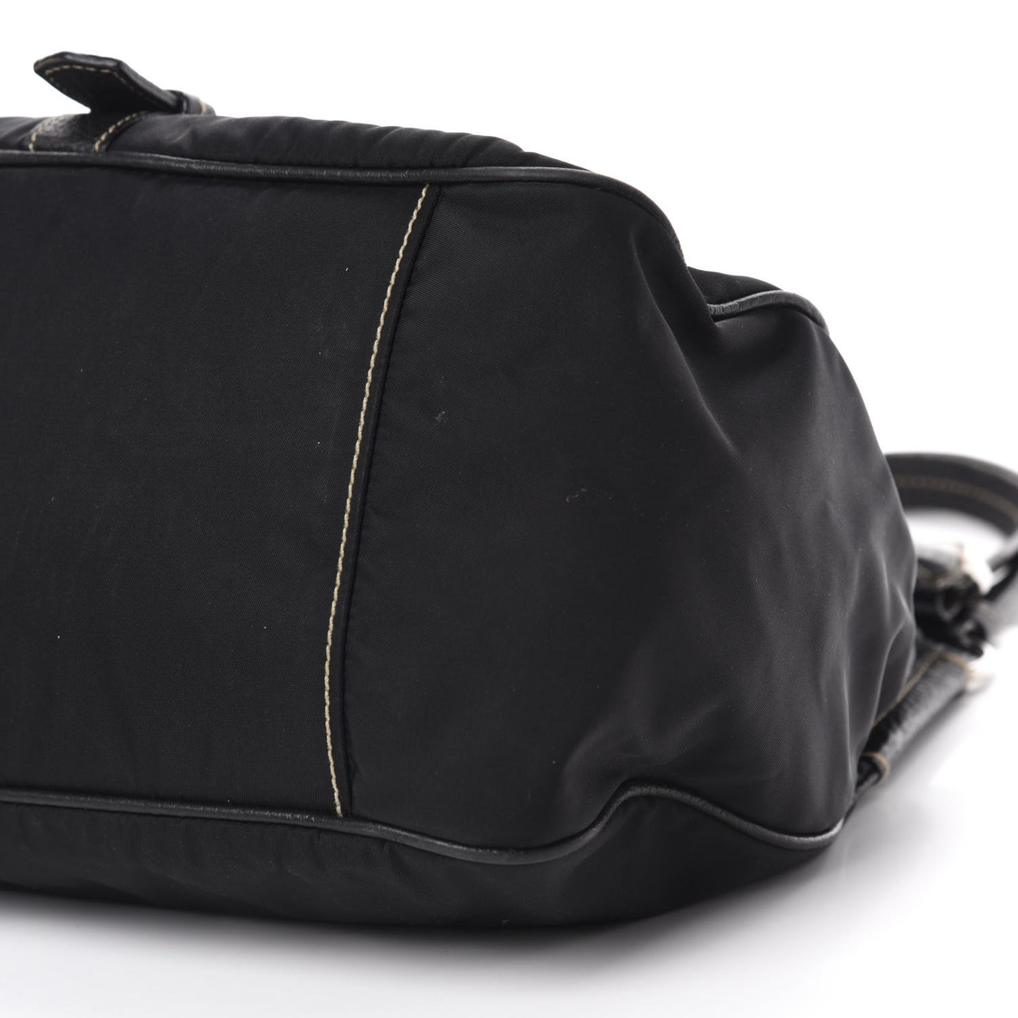 Tessuto Nylon Vitello Daino Hobo Black