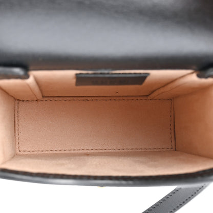 Gucci Boarded Plutone Calfskin Mini Horsebit 1955 Crossbody Bag Black 5 of 10