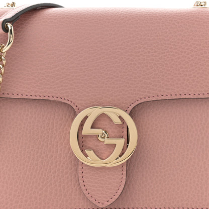 Gucci Dollar Calfskin Small Interlocking G Shoulder Bag Soft Pink 9 of 11