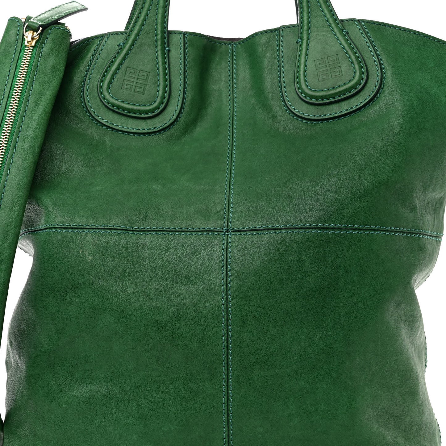 Lambskin North South Nightingale Emerald