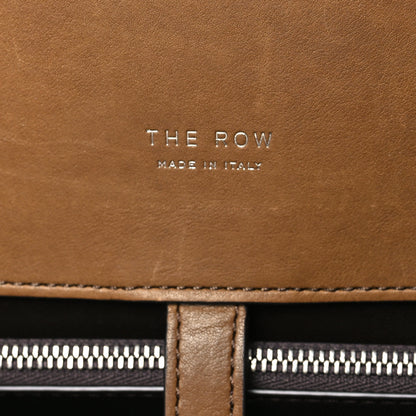 The Row Polished Saddle Calfskin EW Margaux Muschio 6 of 9