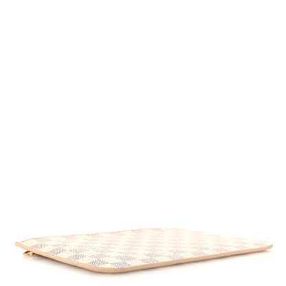 Louis Vuitton Damier Azur Neverfull MM GM Pochette Rose Ballerine 4 of 6