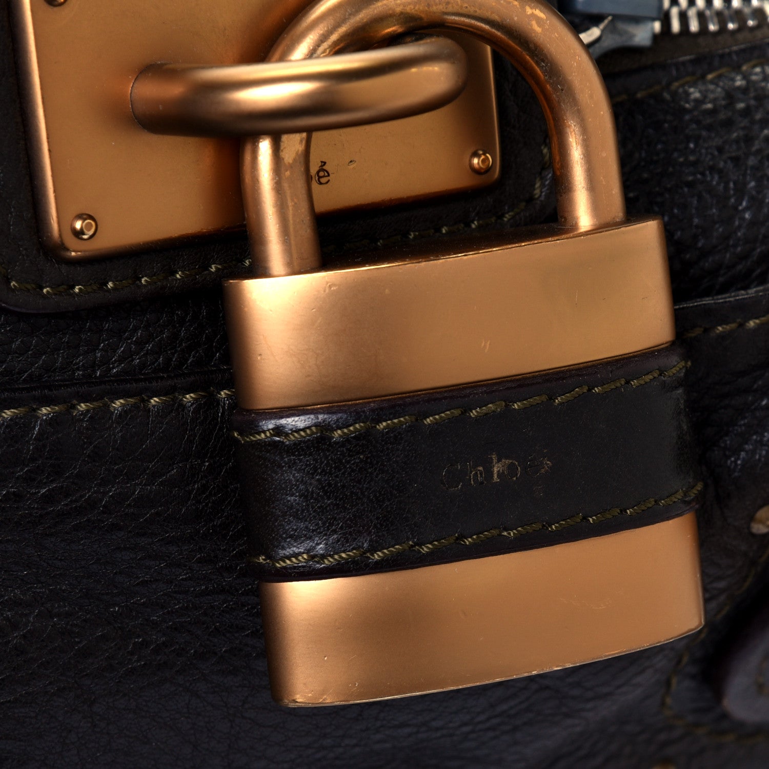 Chloe Calfskin Medium Paddington Satchel Black 7 of 9