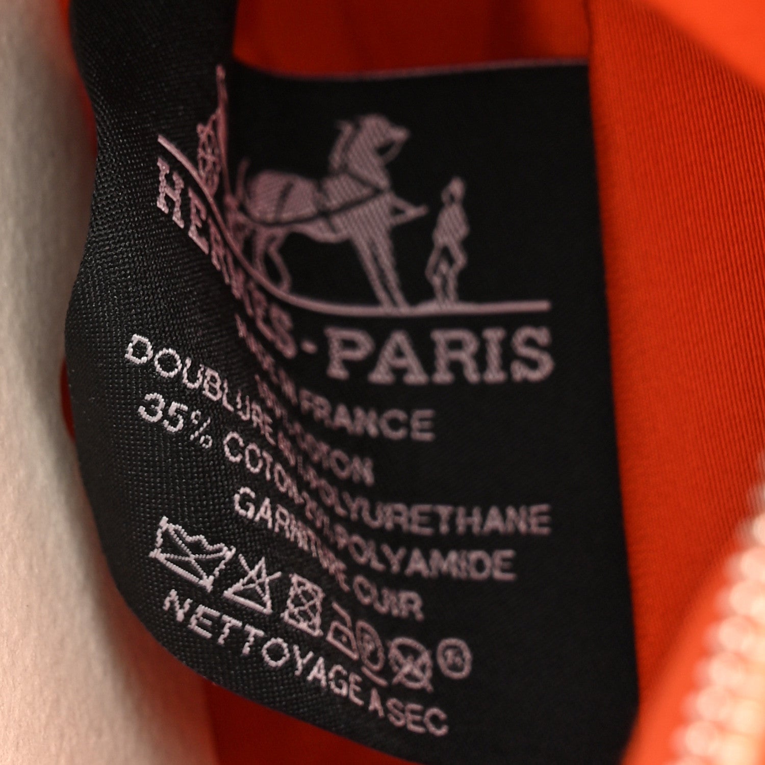 Hermes Cotton Canvas Mini Mini Bolide Travel Cosmetic Pouch Feu 6 of 7