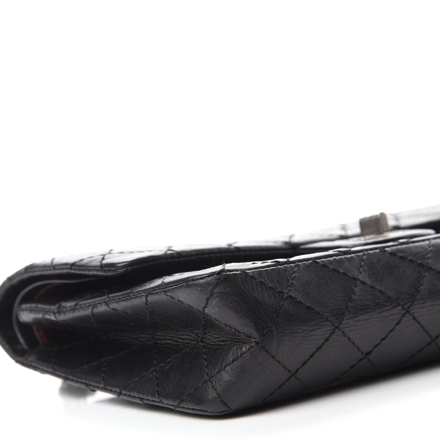 Chanel Aged Calfskin Quilted 2.55 Reissue 225 Flap Black 6 of 12