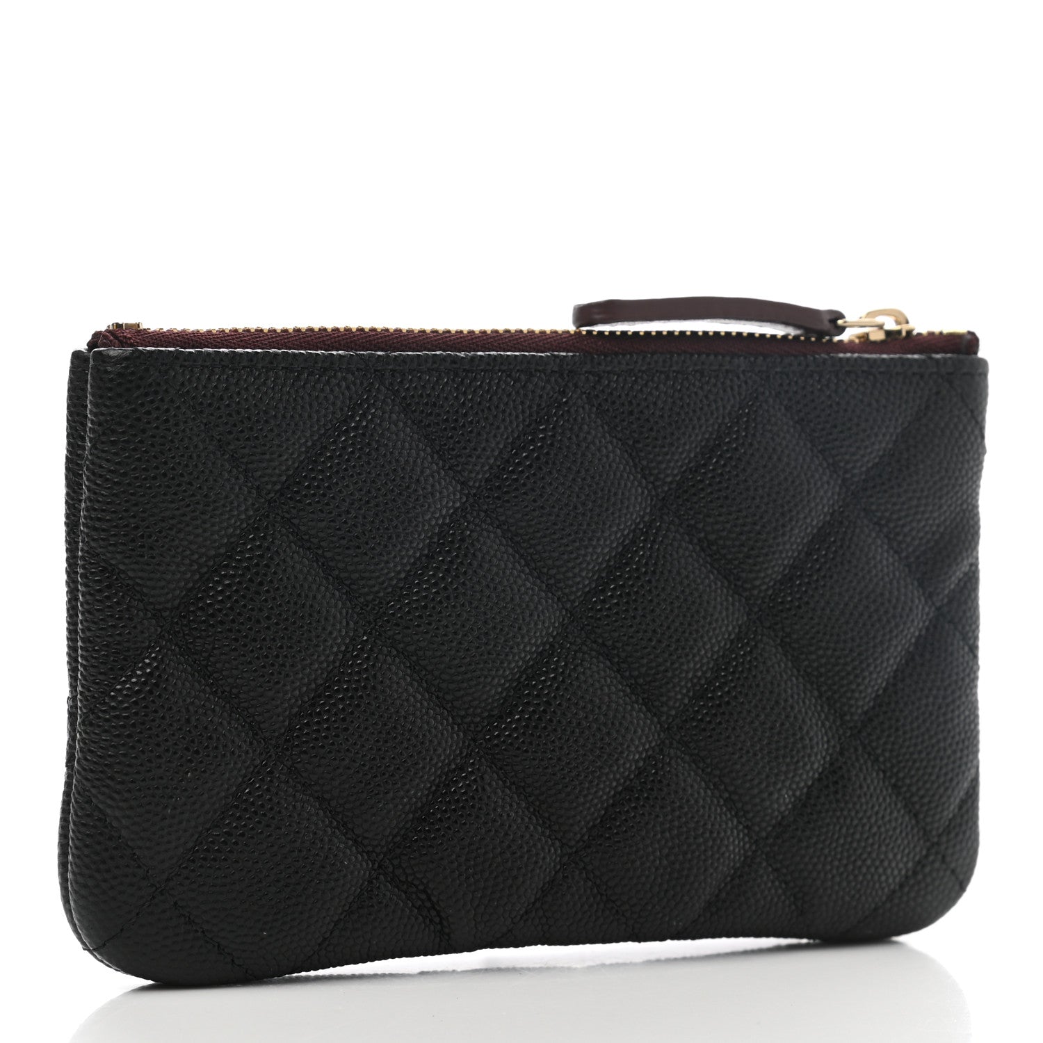Chanel Caviar Quilted Small Cosmetic Case Black 3 of 9