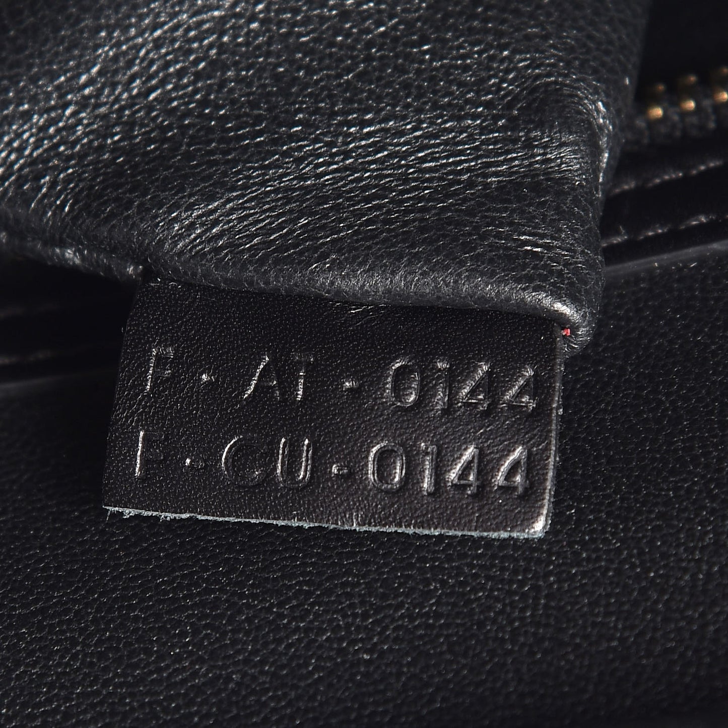 Shrunken Lambskin Micro Bi-Color Luggage Black White
