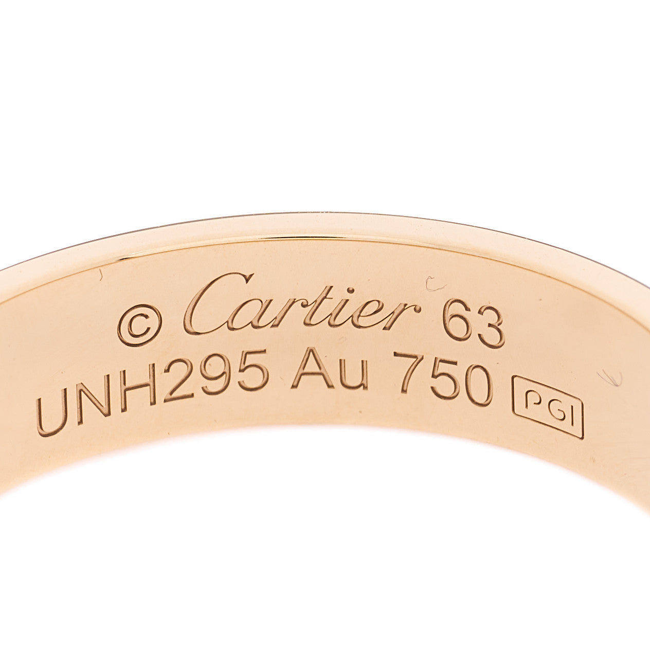 Cartier 18K Yellow Gold 5.5mm LOVE Ring 63 10.25 4 of 5