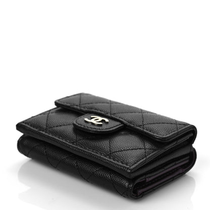 Chanel Caviar Quilted Double Flap Wallet Black 8 of 8