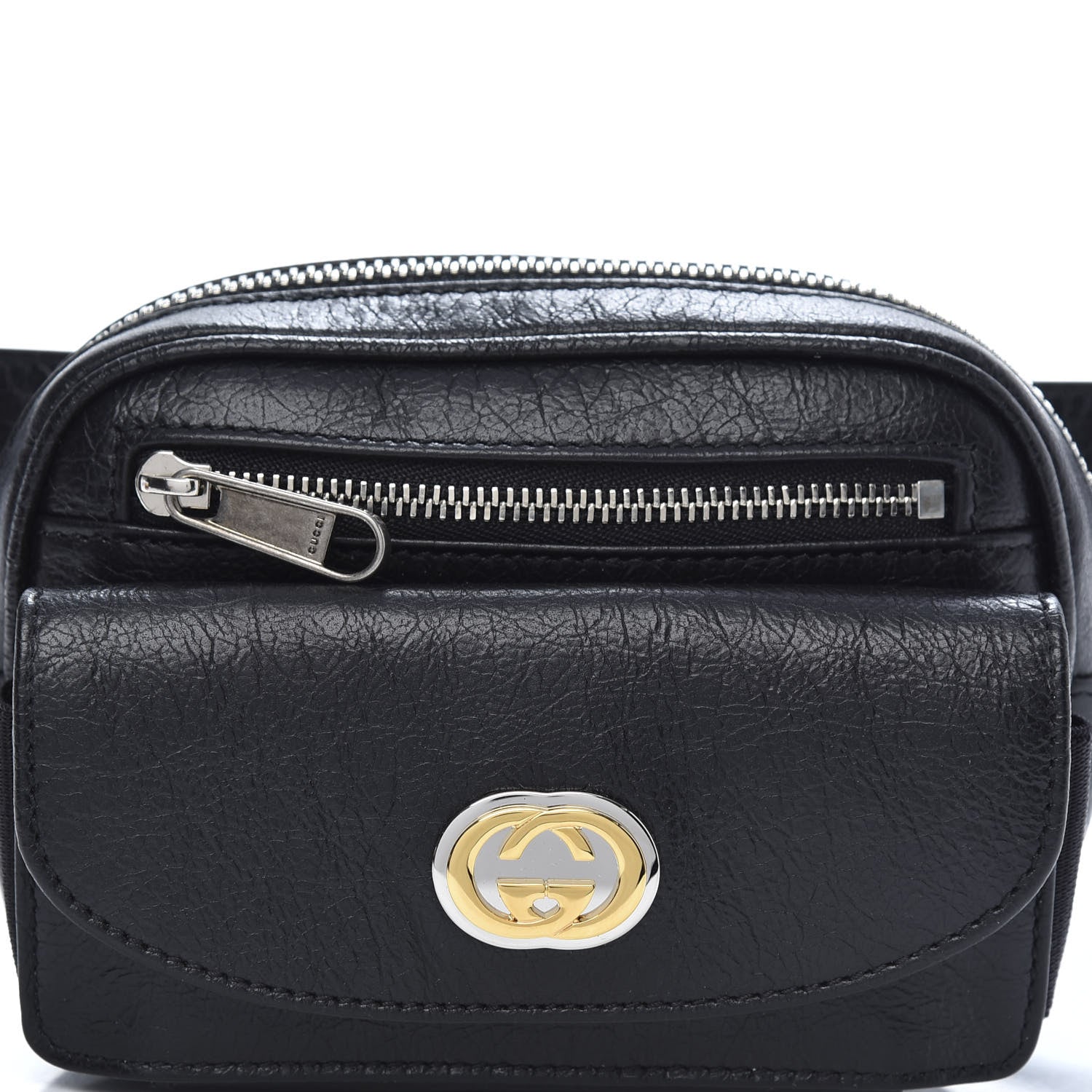 Gucci Fluffy Calfskin Mini Morpheus Belt Bag 70 28 Black 10 of 11