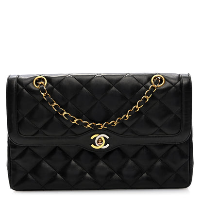 Chanel Lambskin Medium Double Flap Black 1 of 10