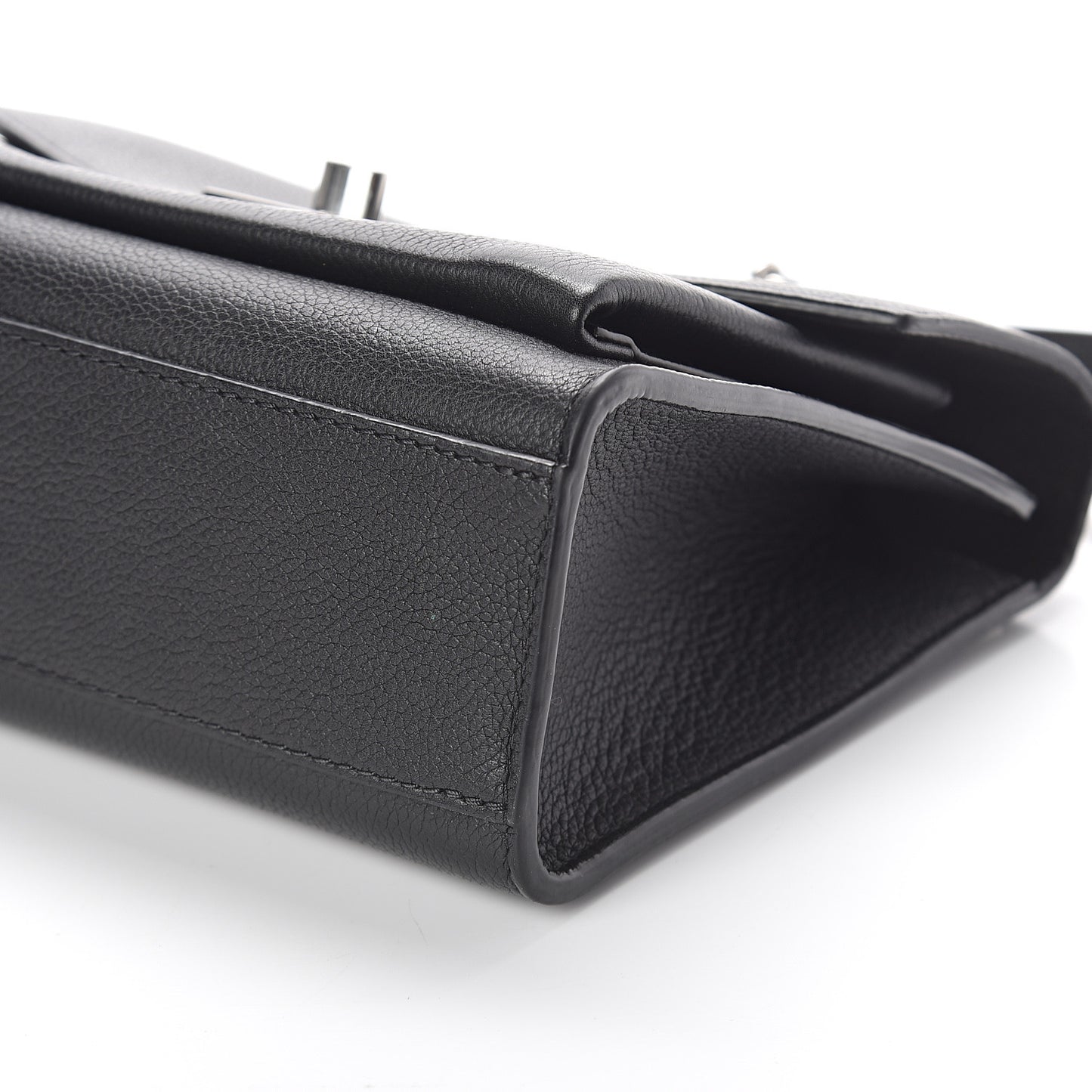 Soft Calfskin My Lockme Chain Bag BB Black