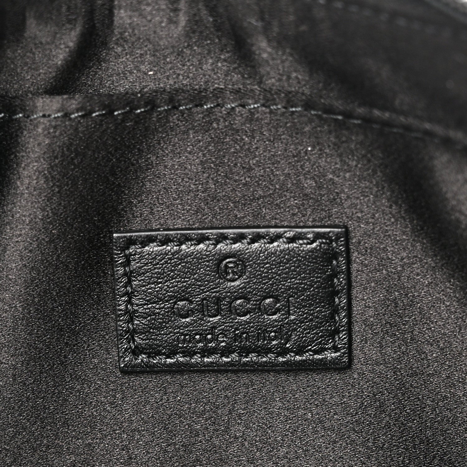 Gucci Jacquard Black Denim GG Monogram Horsebit Slim Small Shoulder Bag Black Grey 6 of 10