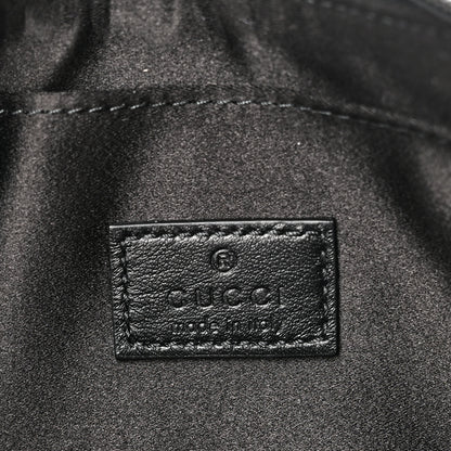Gucci Jacquard Black Denim GG Monogram Horsebit Slim Small Shoulder Bag Black Grey 6 of 10