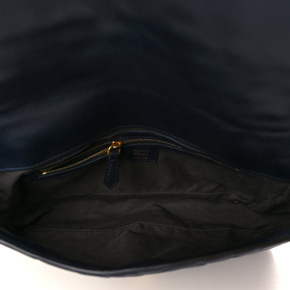 Fendi Nappa FF 1974 Embossed Baguette Midnight 5 of 8