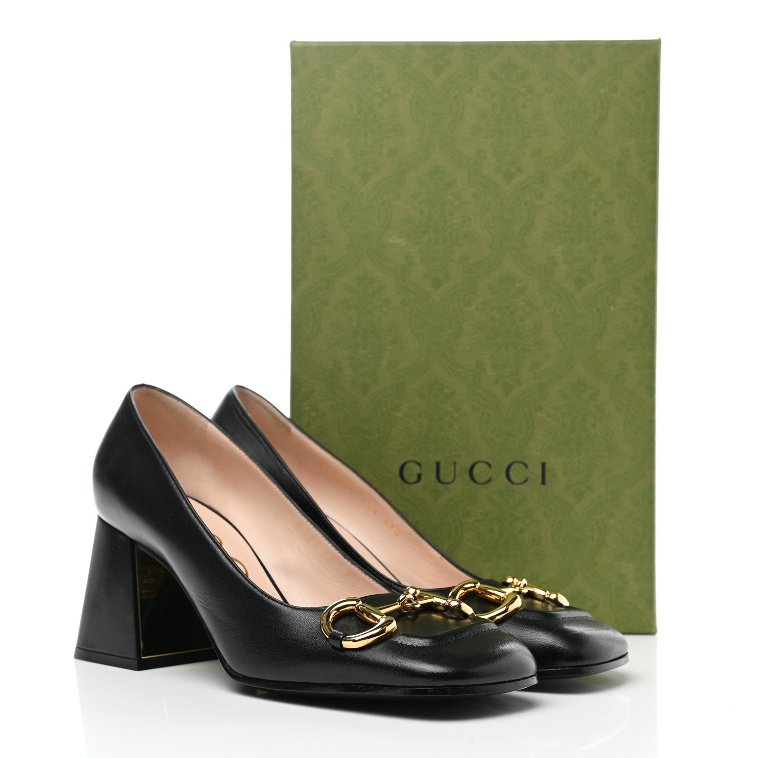 Gucci Malaga Kid Horsebit 75mm Pumps 37.5 Black 11 of 11