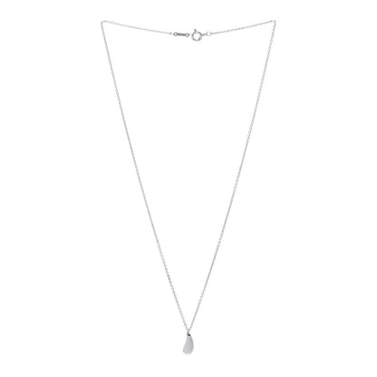 Tiffany Sterling Silver 12mm Elsa Peretti Teardrop Pendant Necklace 3 of 5