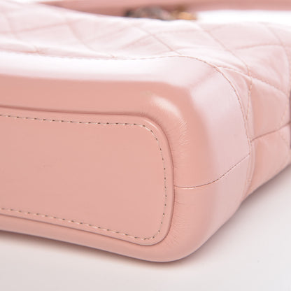 Chanel Aged Calfskin Quilted Small Gabrielle Hobo Pink 9 of 9