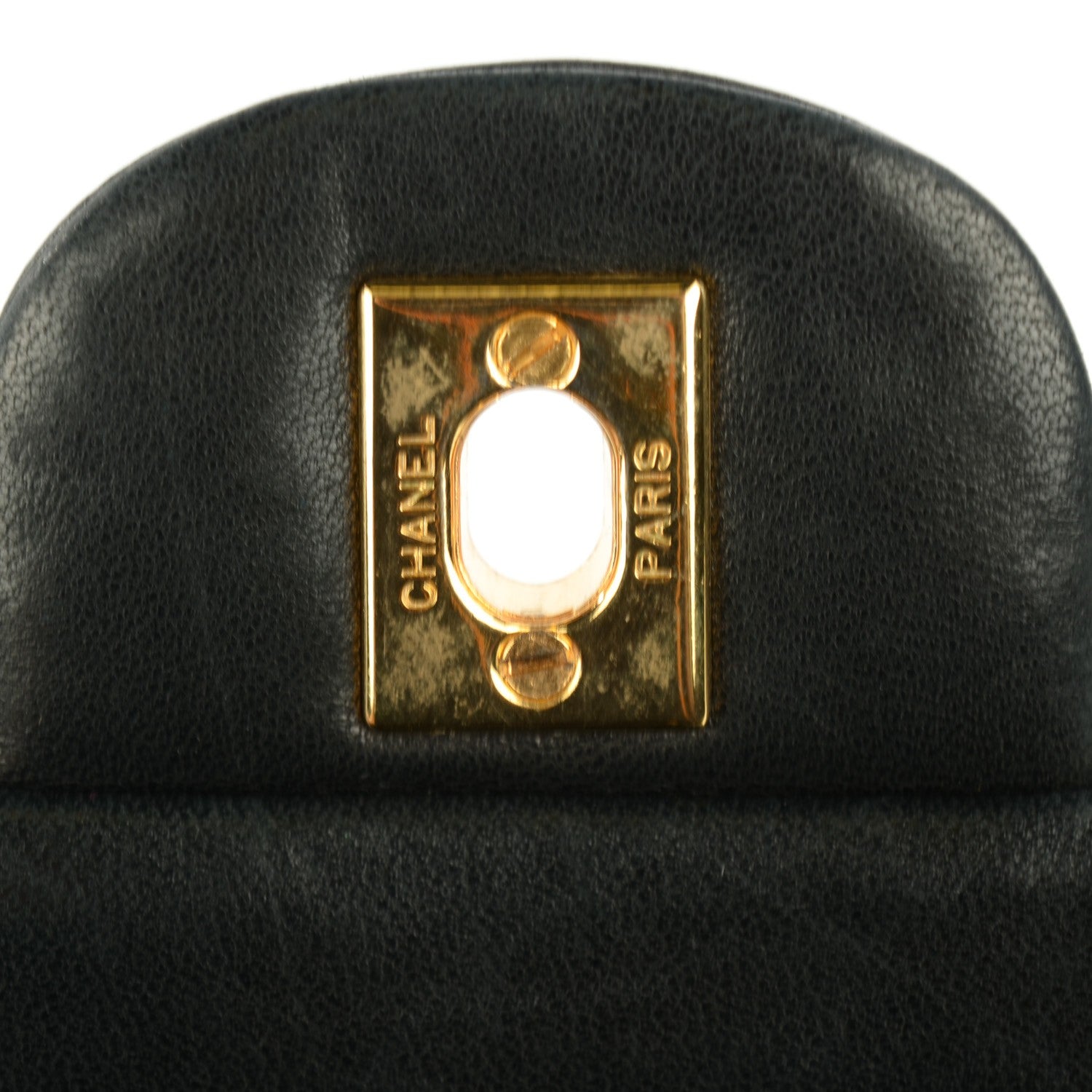 Chanel Lambskin Quilted Medium Double Flap Black 9 of 11
