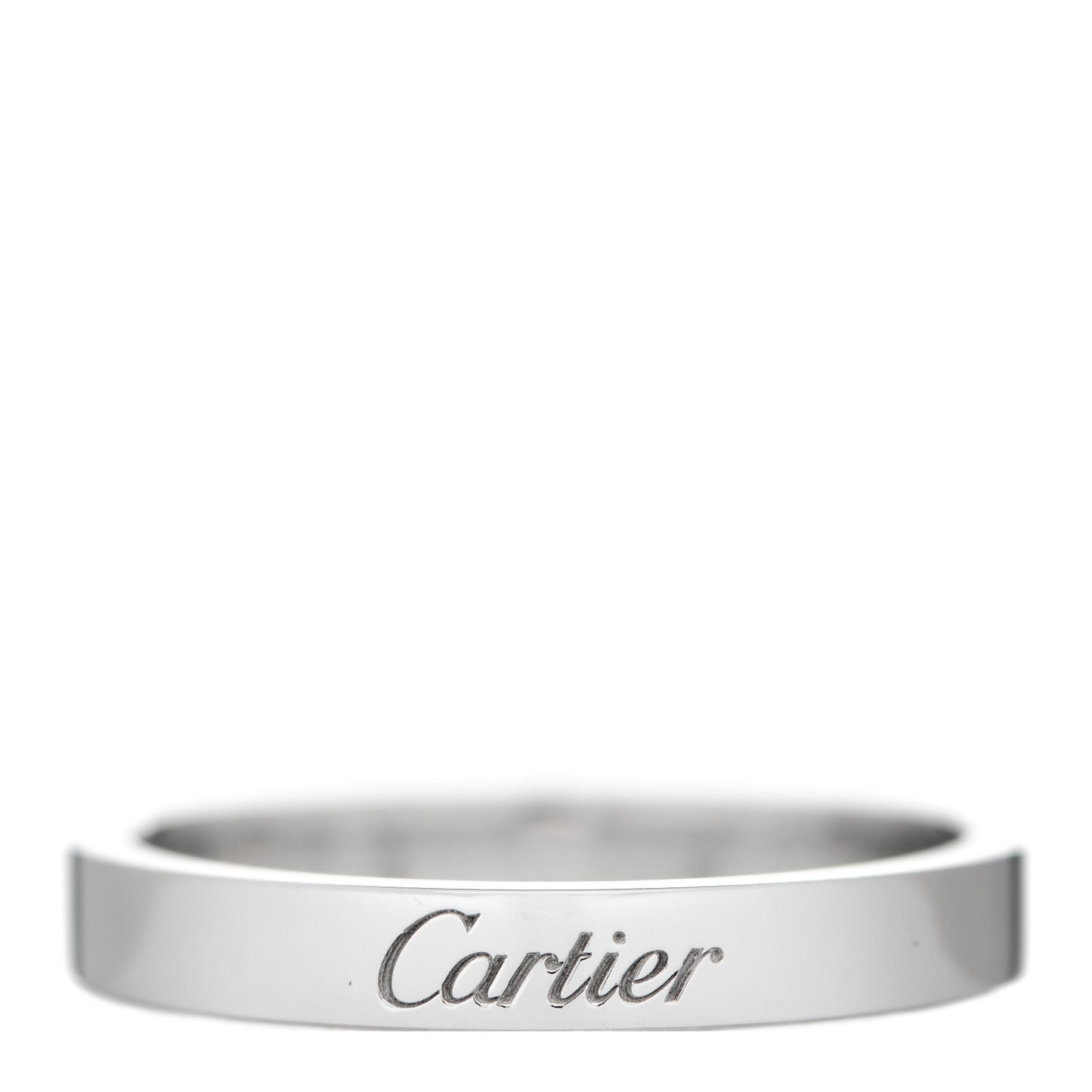 Platinum 3mm C De Cartier Wedding Band Ring 57 8