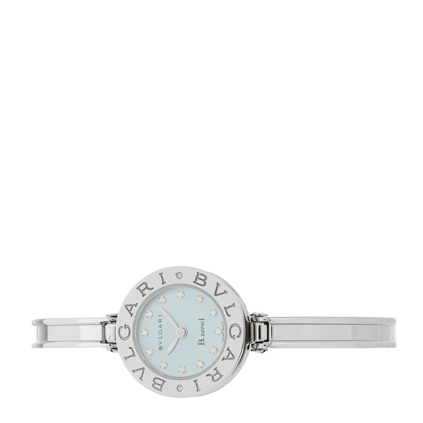 Stainless Steel Diamond Blue Mother of Pearl 22mm B.zero1 Quartz Watch