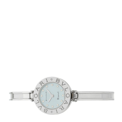 Bulgari Stainless Steel Diamond Blue Mother of Pearl 22mm B.zero1 Quartz Watch 2 of 5