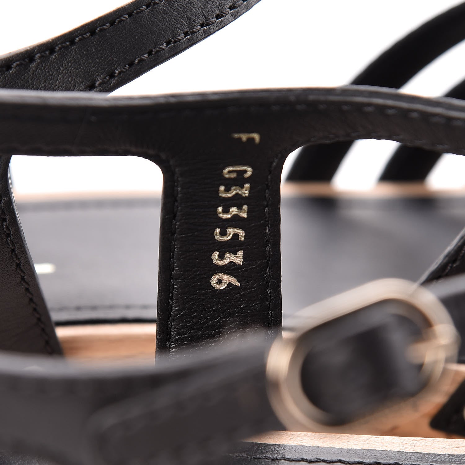 Chanel Cork Wood Calfskin Strappy Sandals 39 Black 8 of 11