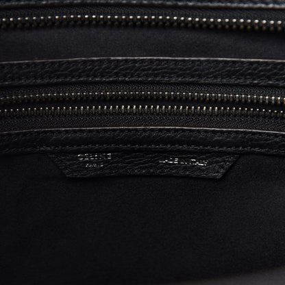 Celine Drummed Calfskin Mini Luggage Black 8 of 10