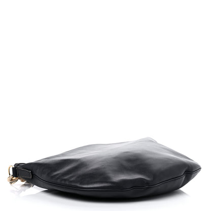 Gucci Calfskin Web Strap Hobo Black 3 of 14