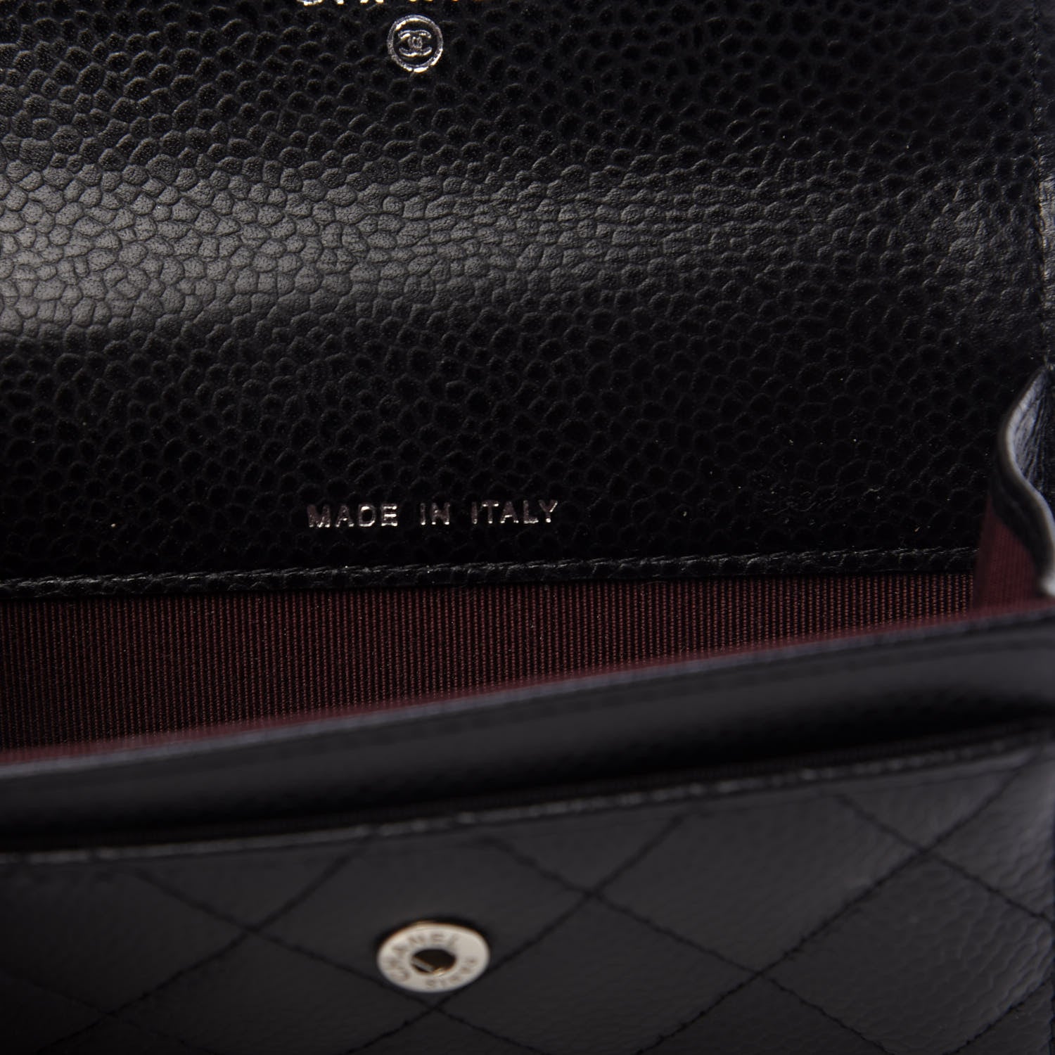 Chanel Caviar Quilted Flap Card Holder Black 6 of 9