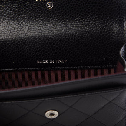 Chanel Caviar Quilted Flap Card Holder Black 6 of 9