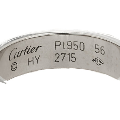 Cartier Platinum 5.5mm LOVE Ring 56 7.5 4 of 4