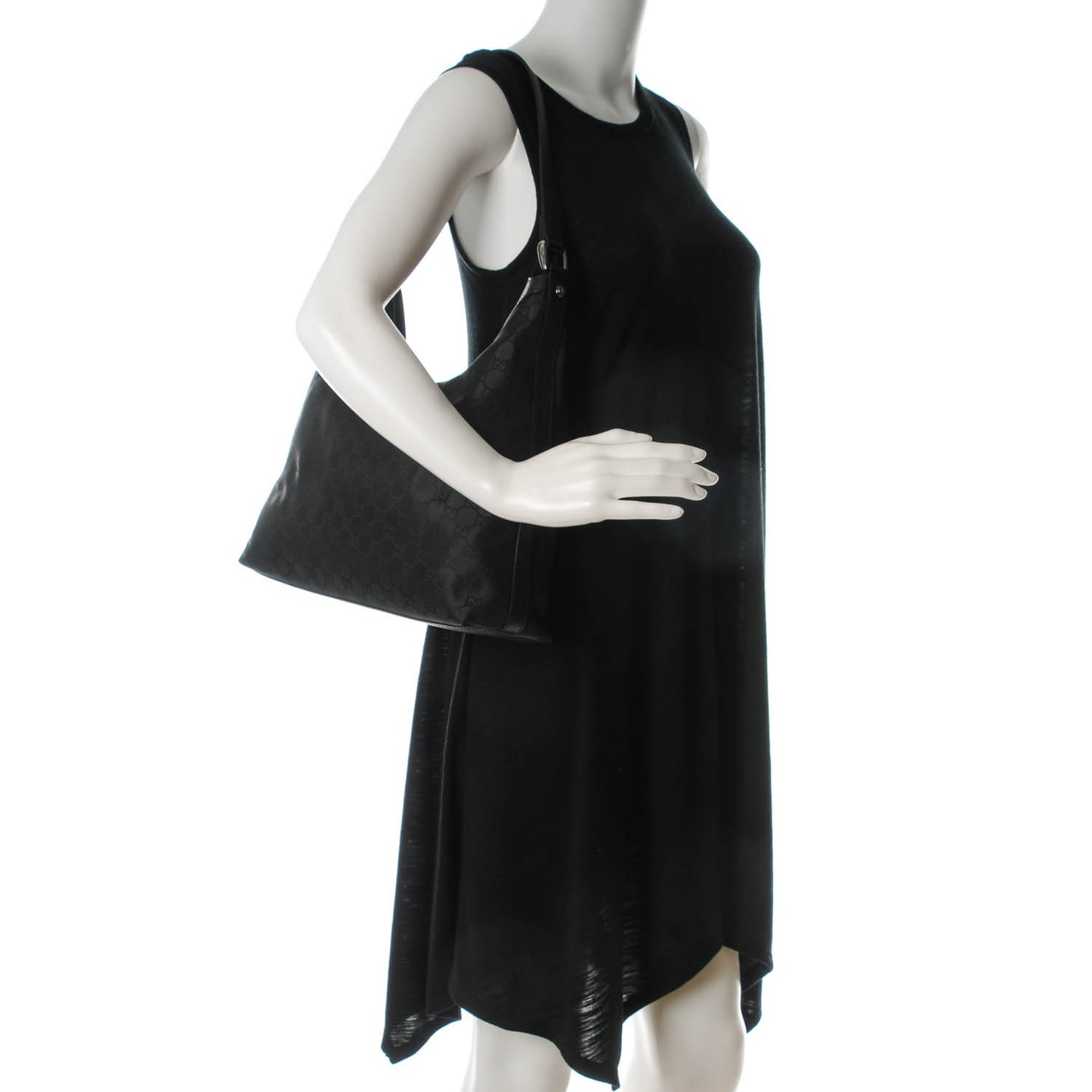 Nylon Monogram Hobo Black