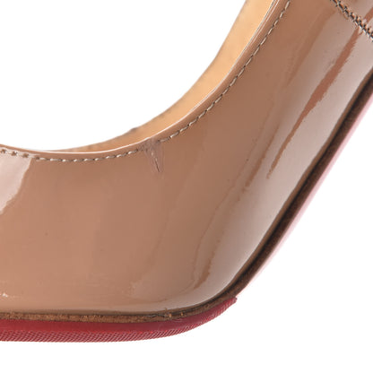 Christian Louboutin Patent Pigalle 120 Pumps 37.5 Nude 8 of 9