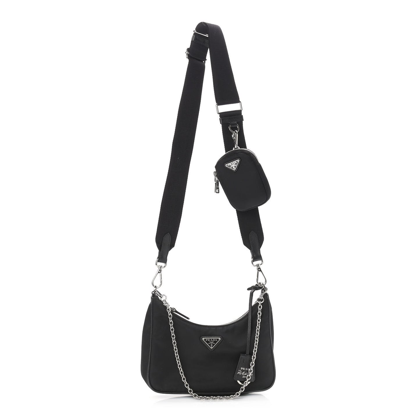Nylon Re-Edition 2005 Shoulder Bag Black