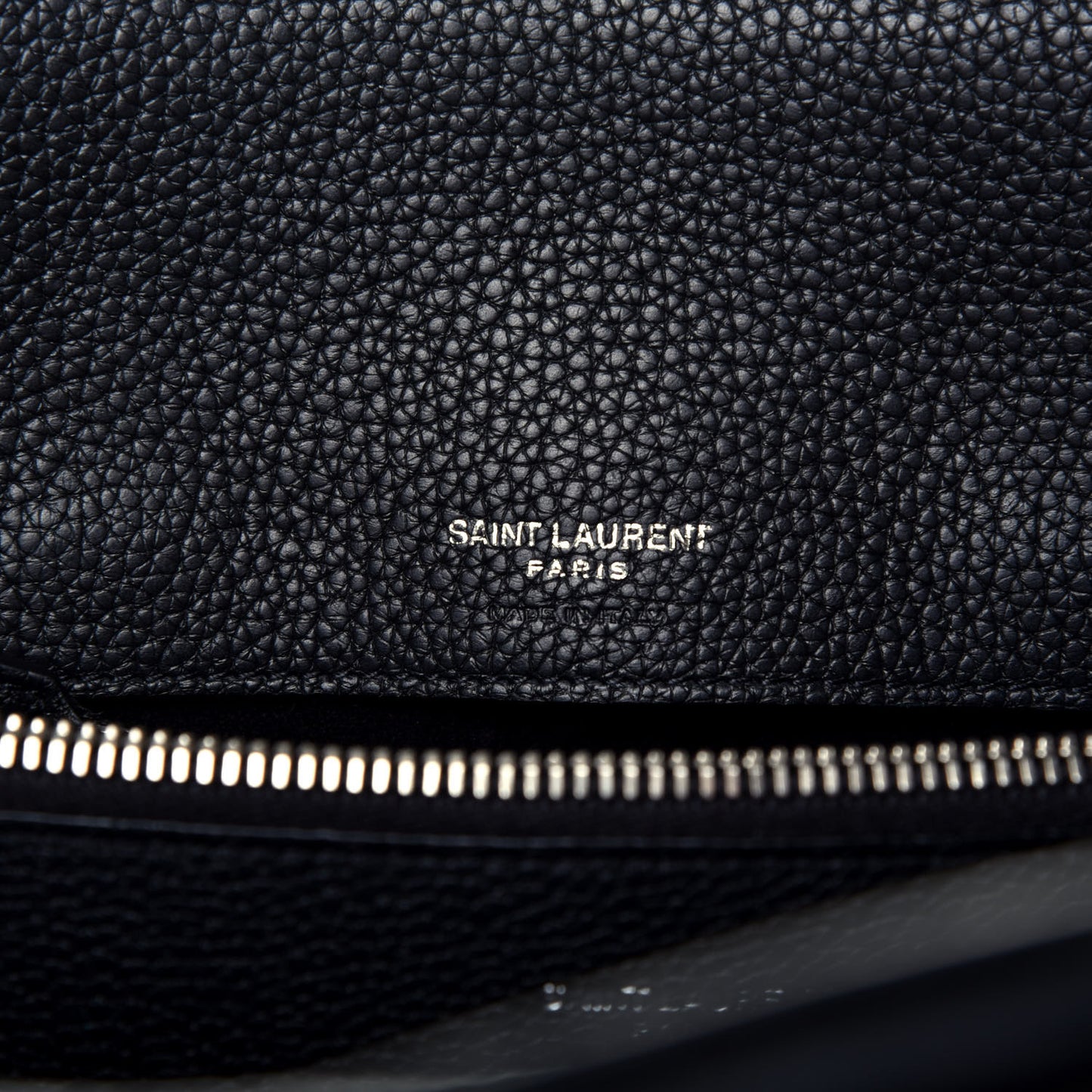 Grained Calfskin Baby Sac De Jour Souple Black
