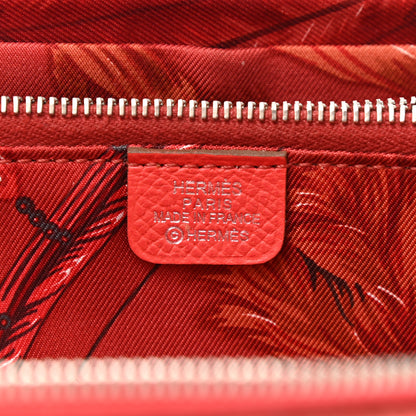 Hermes Epsom Silk'In Wallet Rose Jaipur 6 of 15