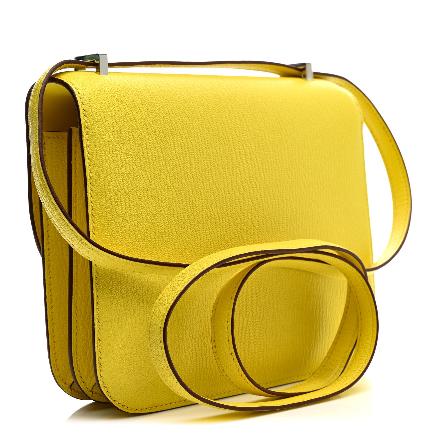 Hermes Chevre Chamkila Constance 18 Rouge H Juane Citron 3 of 11