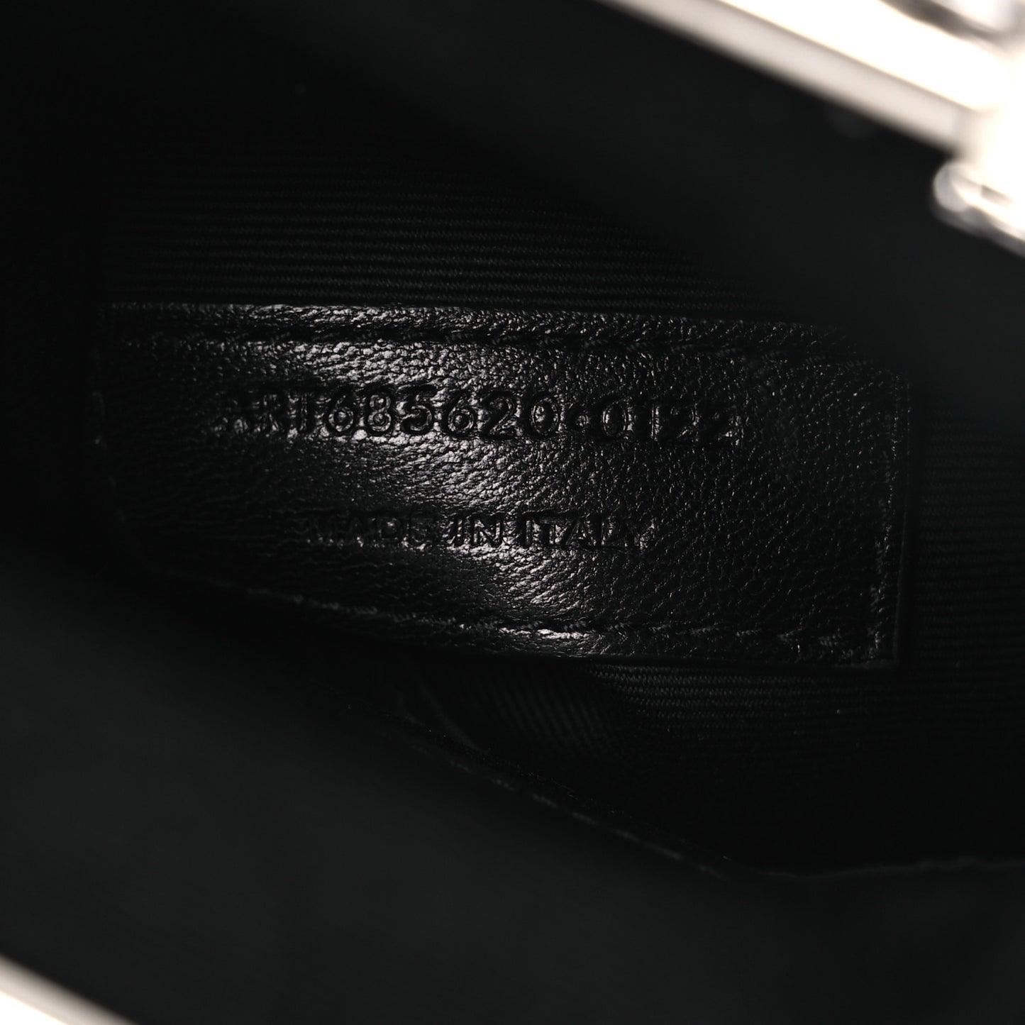 Lambskin Mini Sac Charniere Black