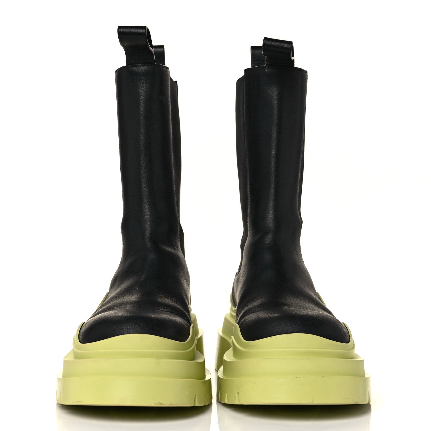 Bottega Veneta Calfskin The Tire Chelsea Boots 36 Black Seagrass 2 of 7