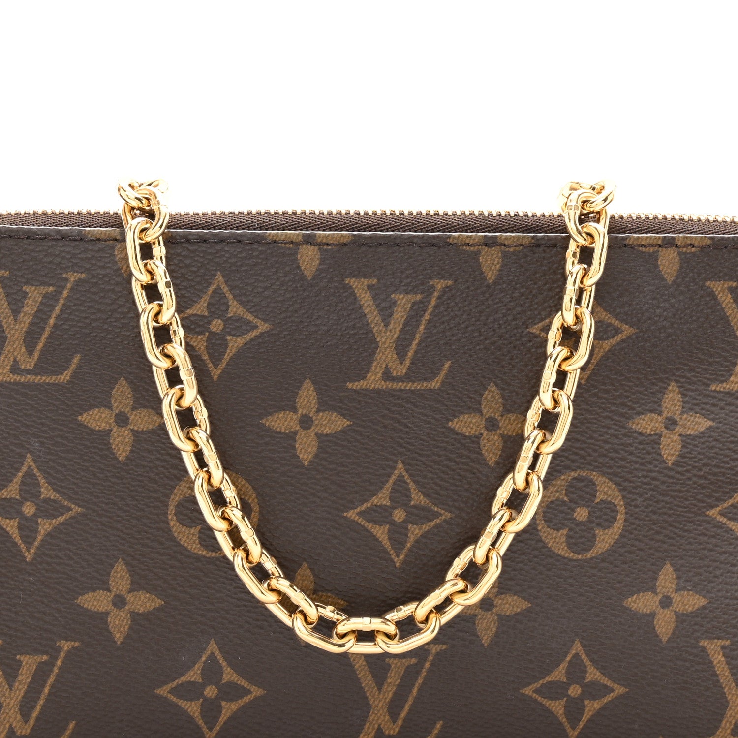 Louis Vuitton Monogram Chain Pochette Accessories 7 of 10
