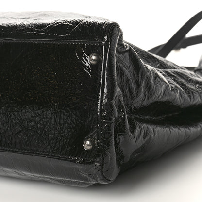 Fendi Patent Large Peekaboo Iconic Satchel Black 9 of 9