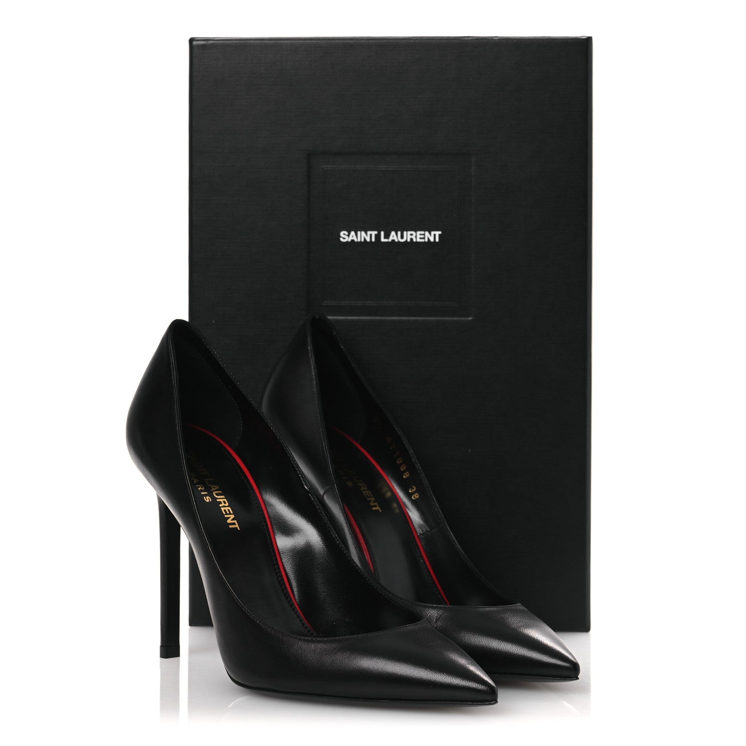 Saint Laurent Tripon Anja 105 Pumps 38 Black 11 of 11