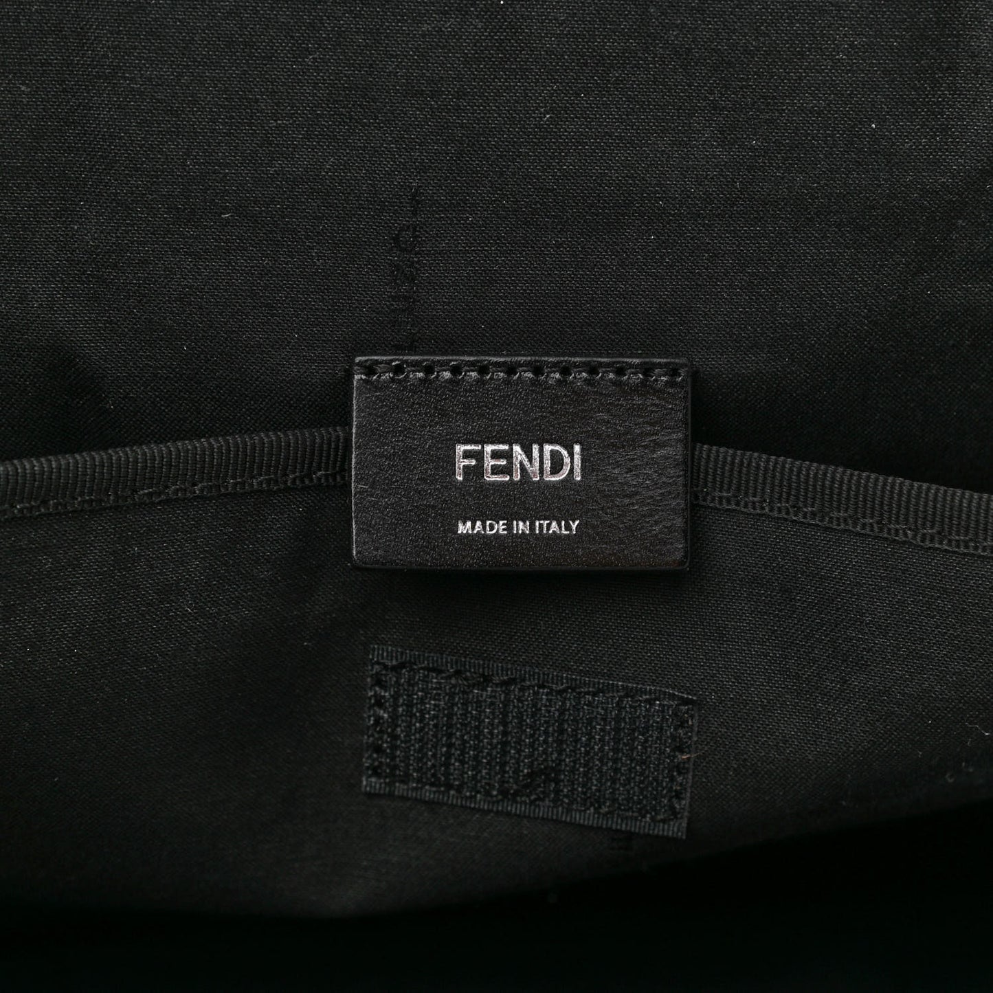 Nylon Glazed Fabric FF 1974 Diagonal Panelled Backpack Tobacco Moresco Black