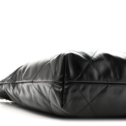 Chanel Shiny Calfskin Quilted Small Chanel 22 Black 9 of 11