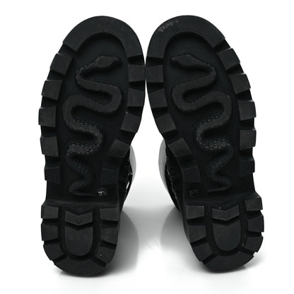 Gucci Nappa Frances GG Matelasse Platform Combat Boots 35.5 Black 5 of 8