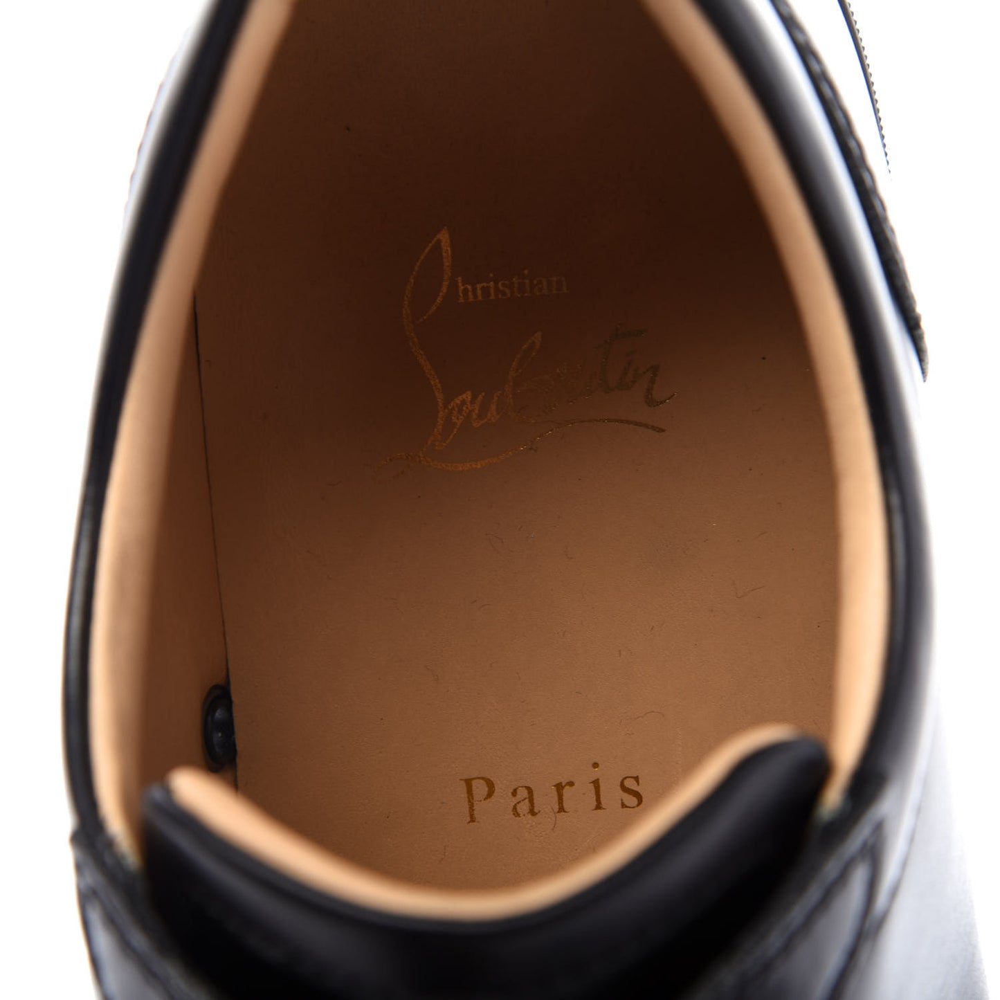 Calfskin Mens Louis Junior Flat Sneakers 43 Black