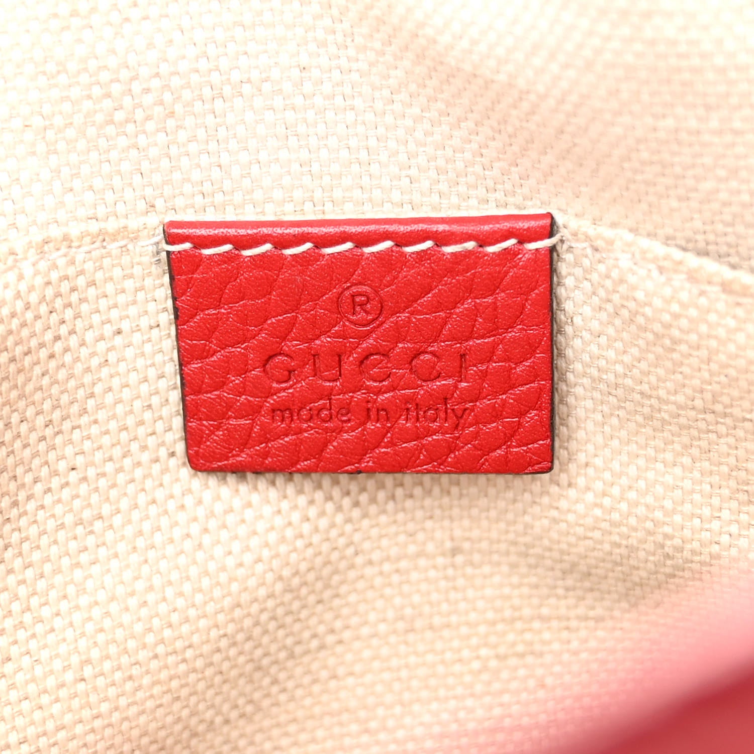 Gucci Pebbled Calfskin Small Soho Disco Bag Tabasco Red 7 of 10